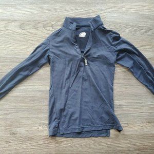 EIS 1/4 Zip Top Long Sleeve Riding Top - Navy Blue - 4-6T